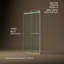 Levity Plus Less Sliding Shower Door, 81-5/8 In. H X 44-5/8 - 47-5/8 In. W, With 3/8 In.-Thick Crystal Clear Glass-1465223164