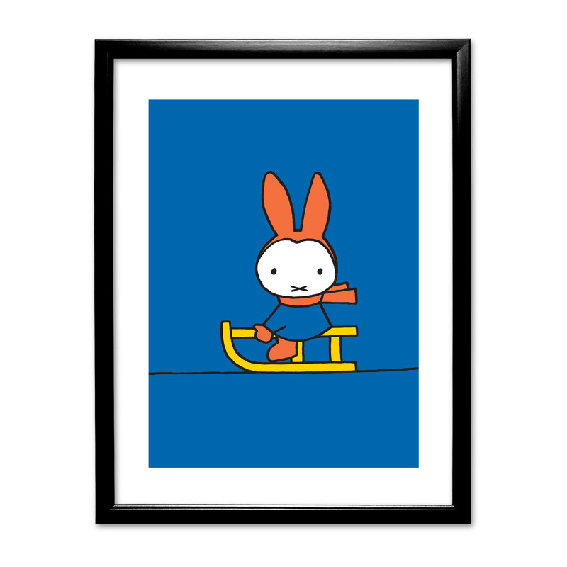 Dick Bruna - Single Picture Frame Print, Black