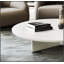 Table basse en marbre naturel poli, table de salon, pierre véritable, 90 x 25 cm, design élégant et durable
