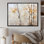 Beauté de bouleau argenté beige sur toile