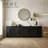 Black Wide Sideboard with 4 Door