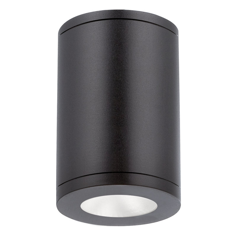 Tube 1 - Light LED Flush Mount, Black, Flood