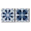 Indigo Kaléidoscope III - ensemble de 2 reproductions d'art sur toiles tendues-54057890