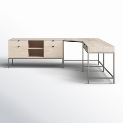 Loki Solid Wood Top Writing Desk