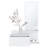 Inspired White Console Table With 3 Shelf And Full Drawer - , Compact Design Floating Extension In Inspired, & Practical