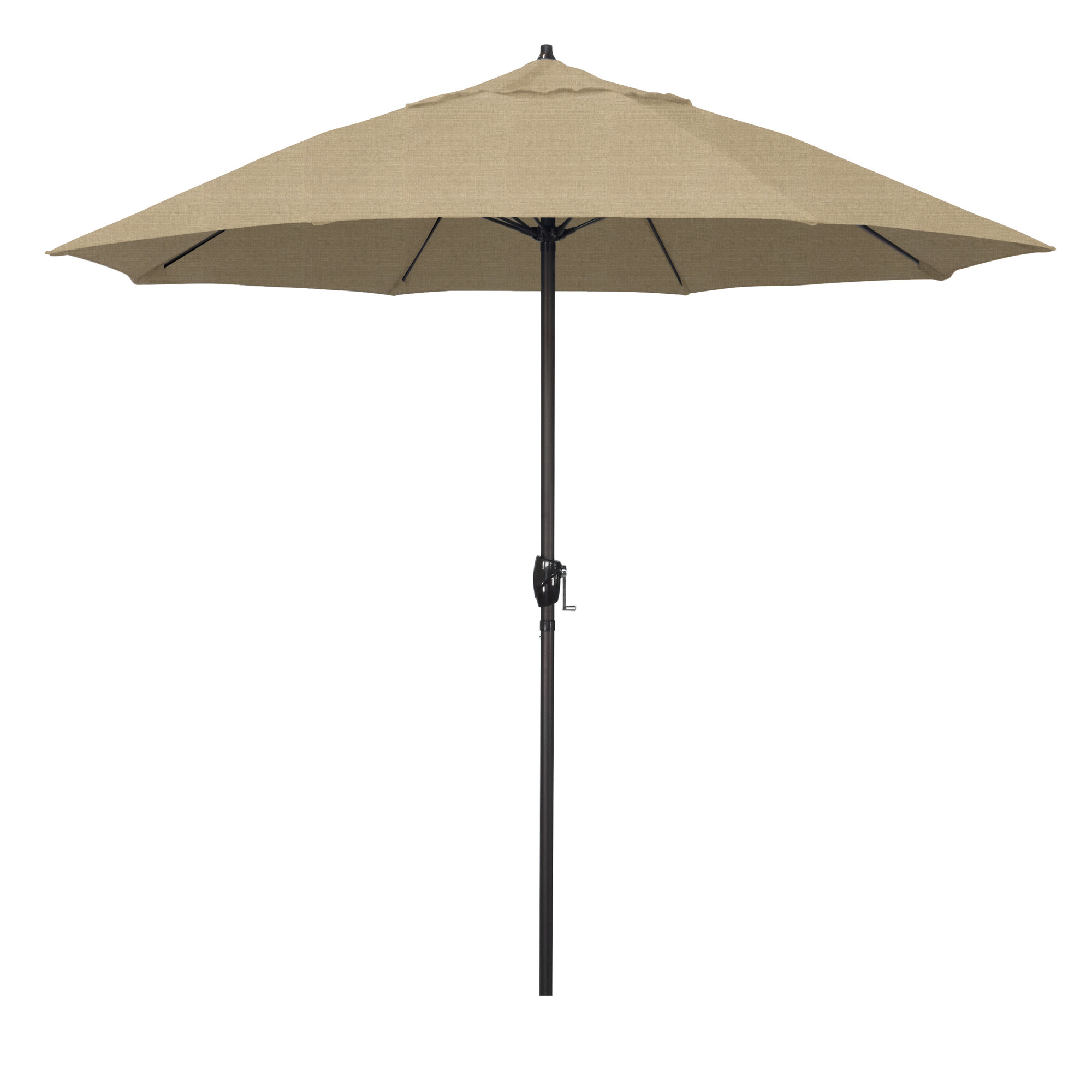 Deshaun 9' Market Sunbrella® Umbrella, Canvas Wheat Sunbrella® Canvas