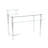 Doynton Glass Aluminium Computer Desk-1631421087