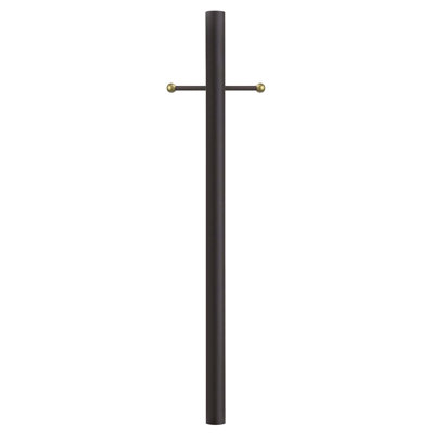 Lampadaire à enterrement direct câblé avec bras transversal décoratif Solus 7, 8 ou 10 pi. Solus