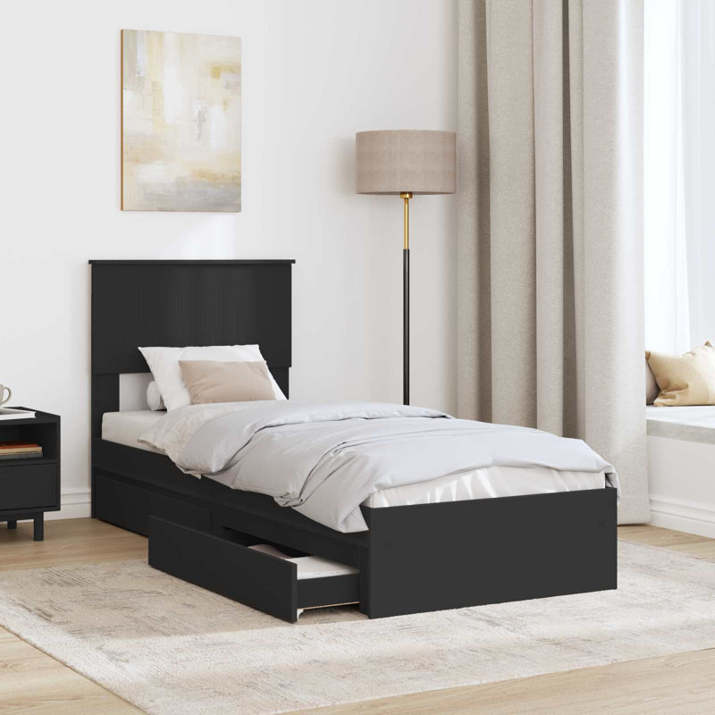 Bed, Small Single (2'6), Black