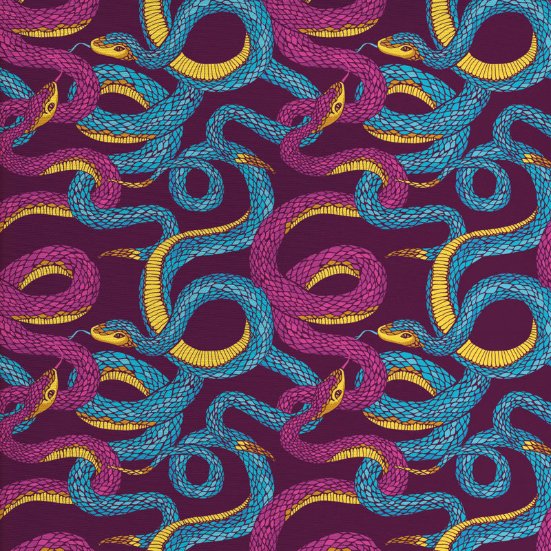 Tissu en tourbillons pour serpents, l 58 po x L 180 po