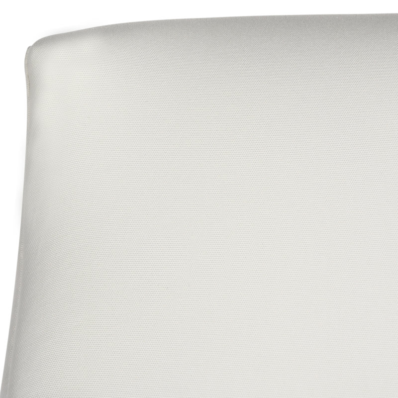 Harutiun Upholstered Armchair, White / Clear