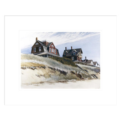 Cottages at Wellfleet by Edward Hopper -Framed Giclee Print