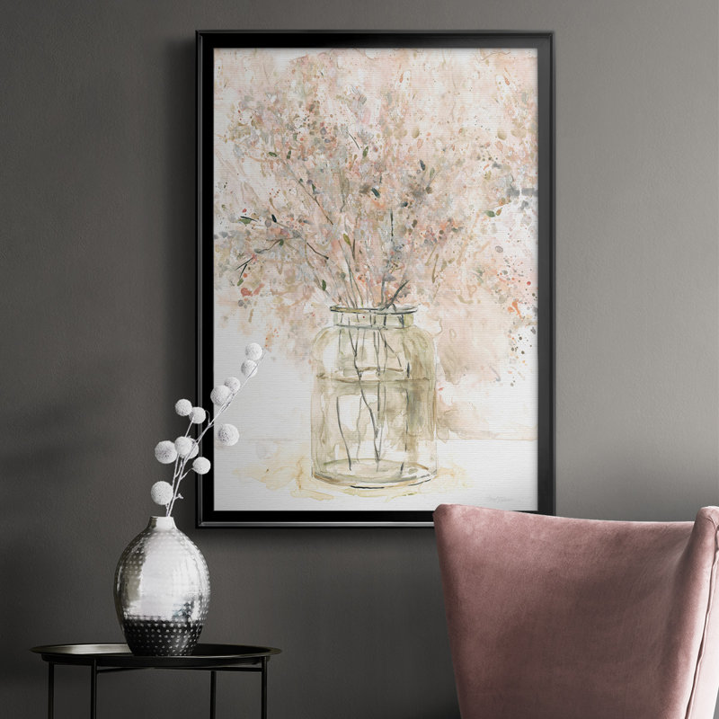 Delicate Arrangement II - reproduction d'un seul cadre photo, H 42,5 po x l 30,5 po x P 1 po, Noir