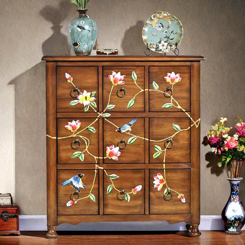 Nine-bucket cabinet decorative cabinet