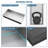 Stainless Steel Shower Niche, Brushed Nickel-931356773-931356777