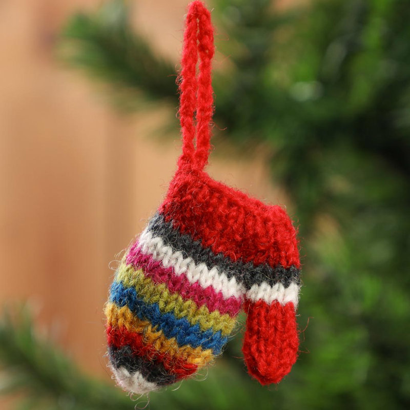 7cm Fabric Holiday Shaped Ornament