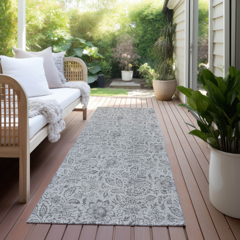 Fareham Washable Floral Indoor / Outdoor Rug, Runner 2'3" x 7'6"