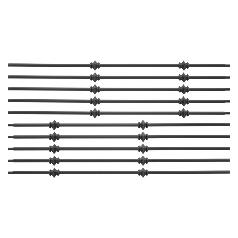Balusters 10Pcs Balusters Support Industrial Loft Pipe Handrail For Stairs