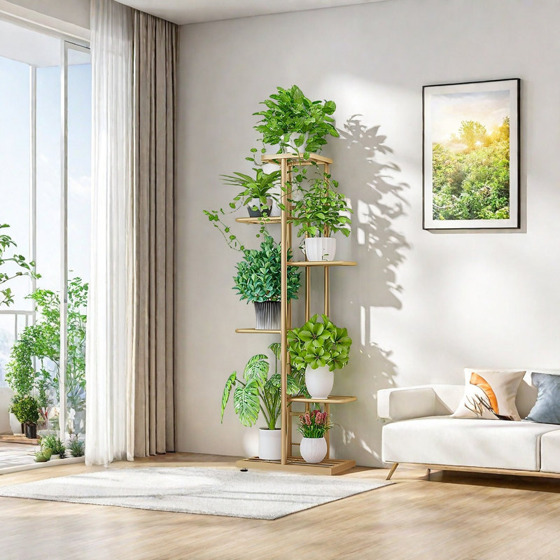 Plant Stand, Gold