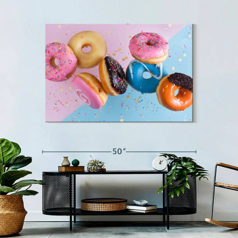 Yarlin Doughnut Party, 32" H x 48" W