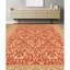 Tapis rouge et ivoire noué à la main de haute qualité