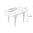 Brown Oval Solid Wood Dining table