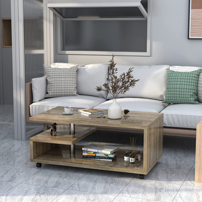 Enda Four Leg Coffee Table with Storage