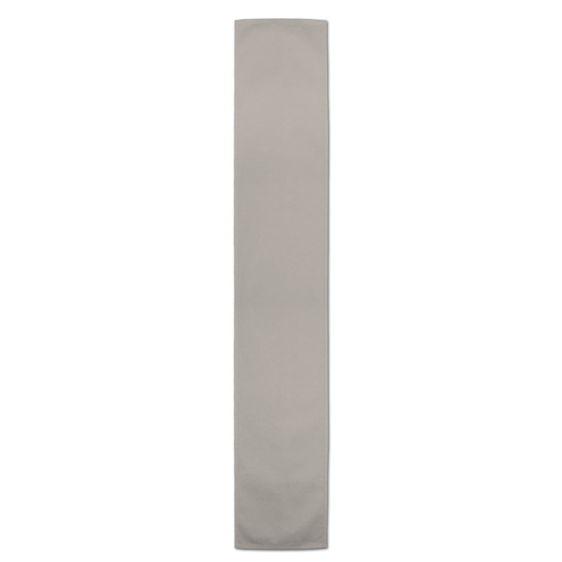 Chemin de table Doster, 90 po x 16 po, Kaki, Couleur unie