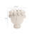 9.6'' H Modern White Ceramic Face Vase with Lemon Crown