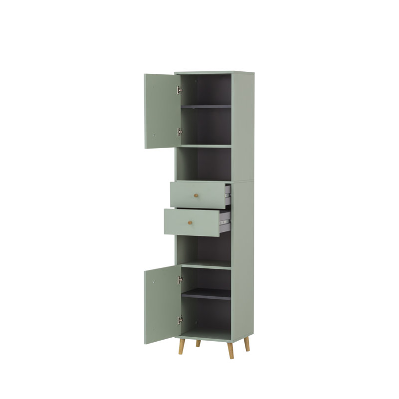 40 X 177 Cm Laundry Cupboard Bjarne, Pistachio