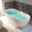 72'' x 35.375'' Freestanding Acrylic Double Ended Bathtub with Wide Rim,  - Available in Glossy White/Black, with 5 Finish Options for Trim-109946885-89730981