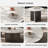 Simple round stone slab coffee table set-1338934684-1338934687