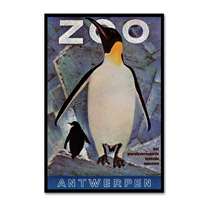 « the zoo 5 », publicité sur toile tendue, H 19 po x l 12 po