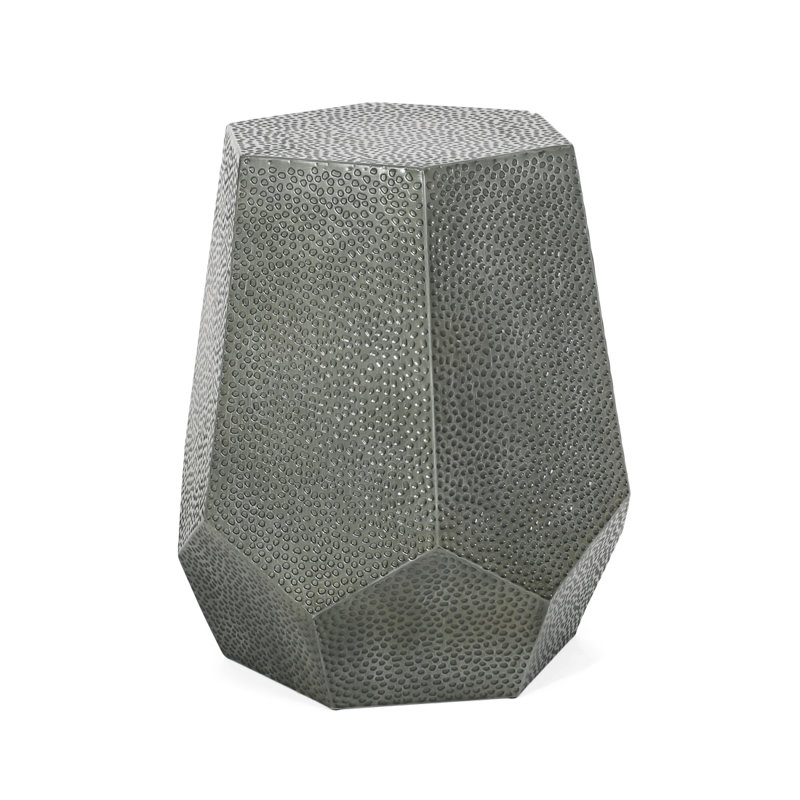 Table de bout moderne Modern, Argent antique