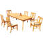 Osborne Outdoor 5 - Piece Teak Dining Set-175982022-175982027