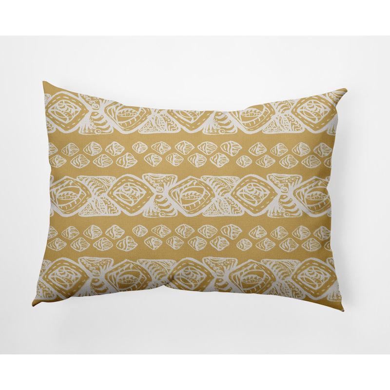 Housse de coussin carrée extérieure/insert, Moutarde