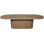 Edge Oval Walnut Wood Dining Table