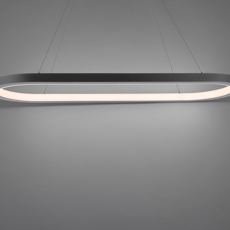 Racetrack 1 - Light LED Pendant, Black, 3500K