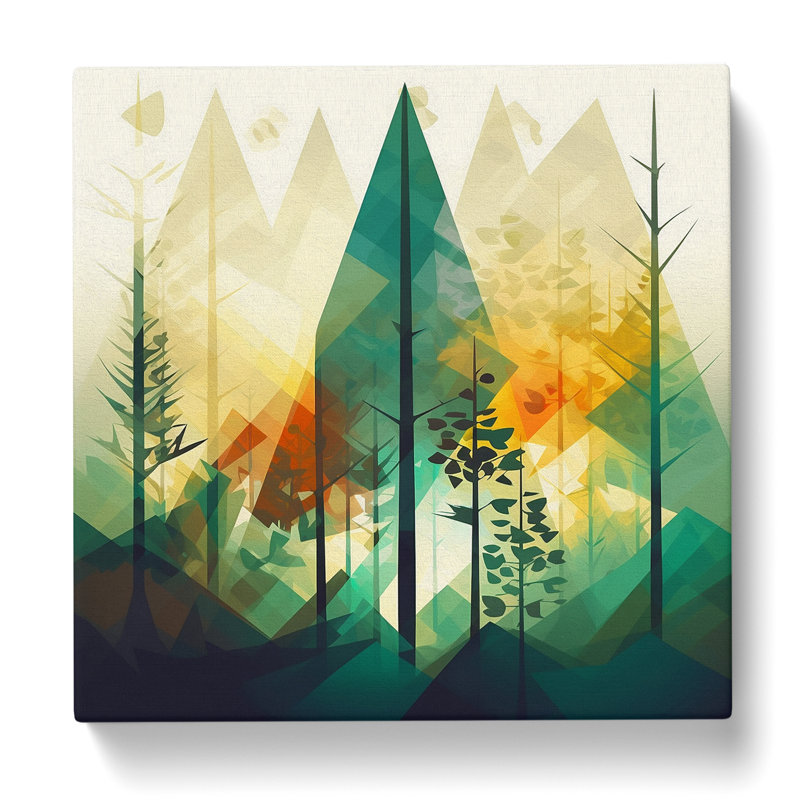 Forest Graphic No.2 - Wrapped Canvas, 50cm H x 50cm W x 3cm D