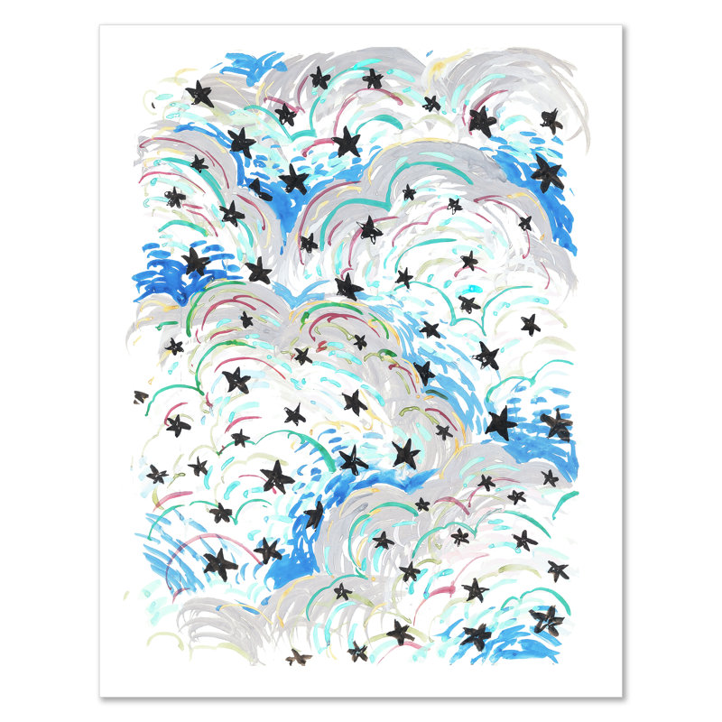 «La Voute Etoile 2» par Paule Marrot - reproduction imprimée, Unframed, H 54 po x l 42 po x P 1,25 po
