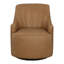 Gisele Leather Swivel Club Chair