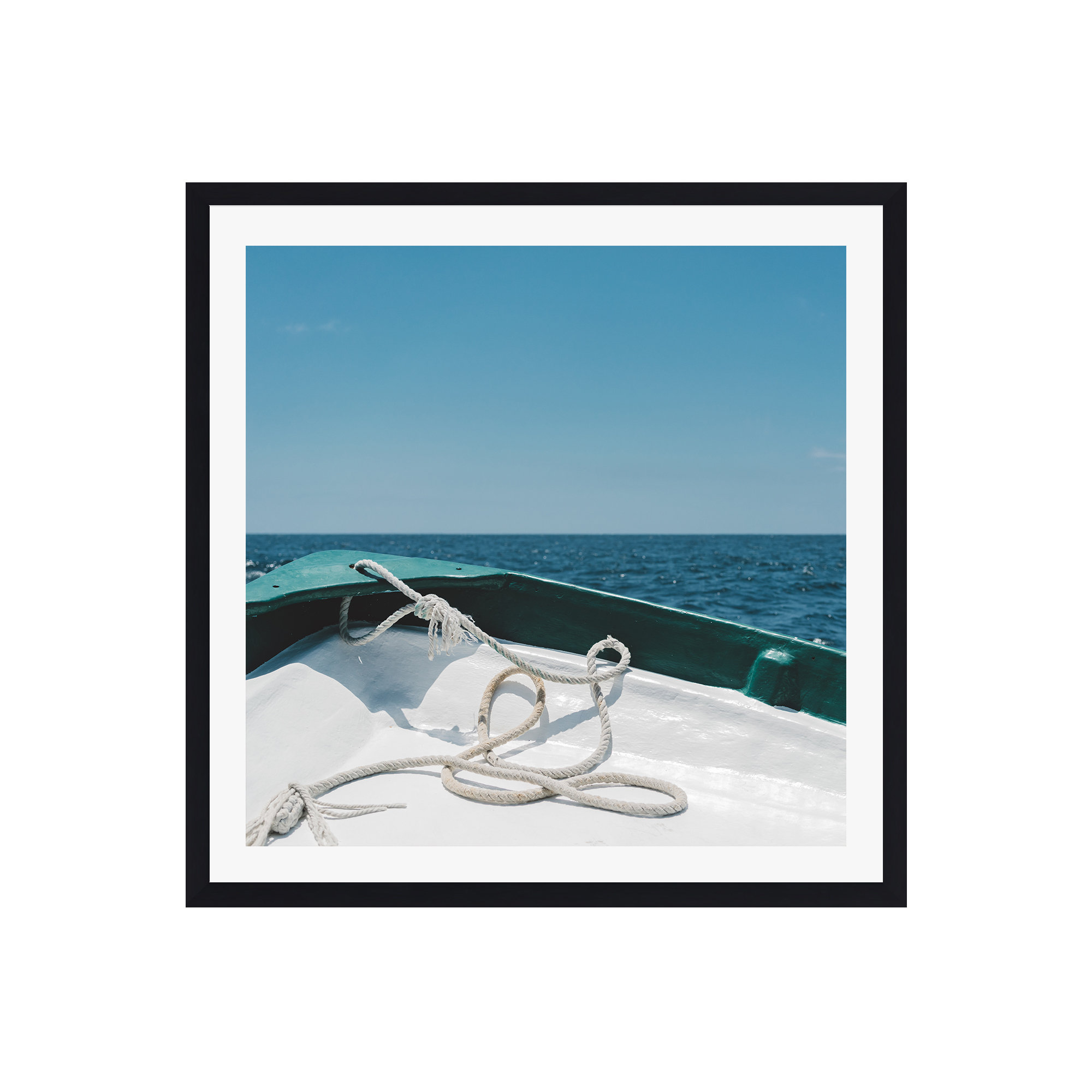 Beyond The Sea 1 by Bethany Young Photography, Black Single Picture Framed, 36" H x 36" W x 0.75" D, Yes