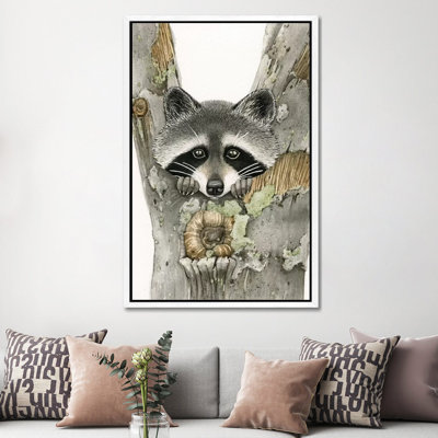 Raccoon by Tracy Lizotte - Painting on Canvas