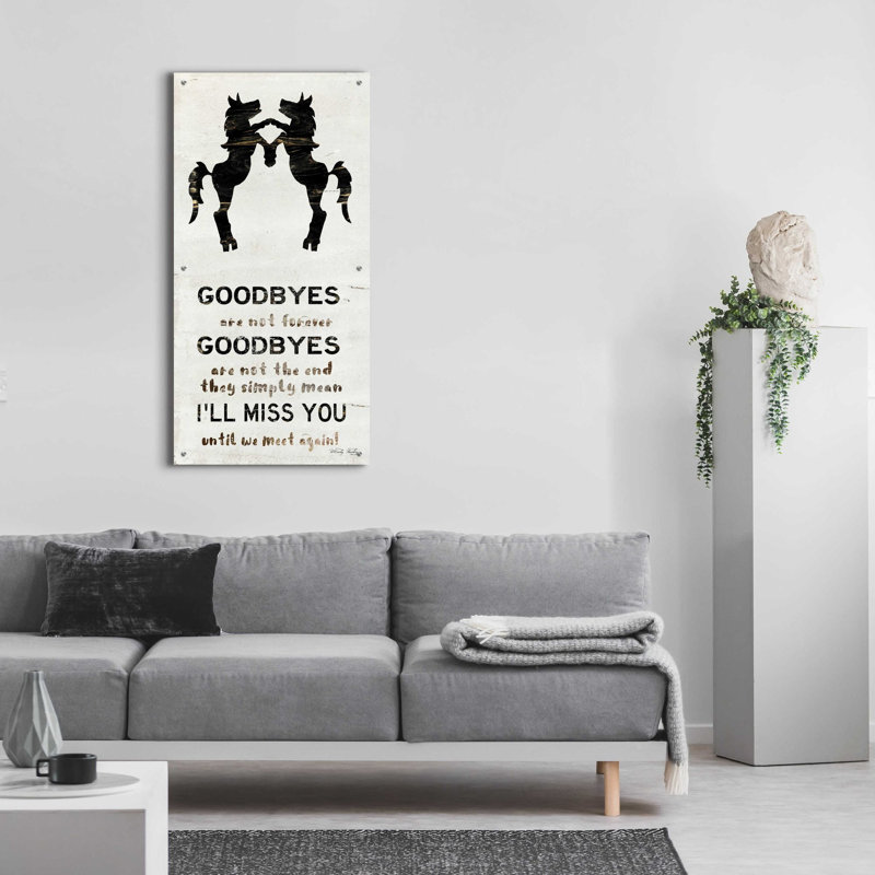 'I'll Miss You' by Cindy Jacobs, Acrylic Glass Wall Art, 24" W x 48" H