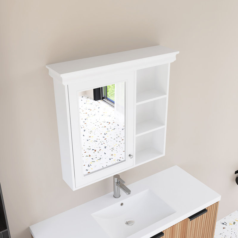 30'' X 28'' Bathroom Medicine Cabinet With Mirror