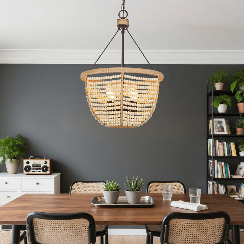 Lustre 4 lumières 16,5 po Bolho