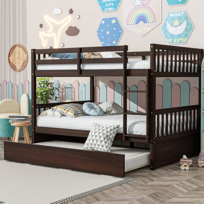 Sotion Kids Bunk Bed with Trundle