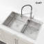 Évier de cuisine à double cuve en acier inoxydable 32 "L Overmount-132441576