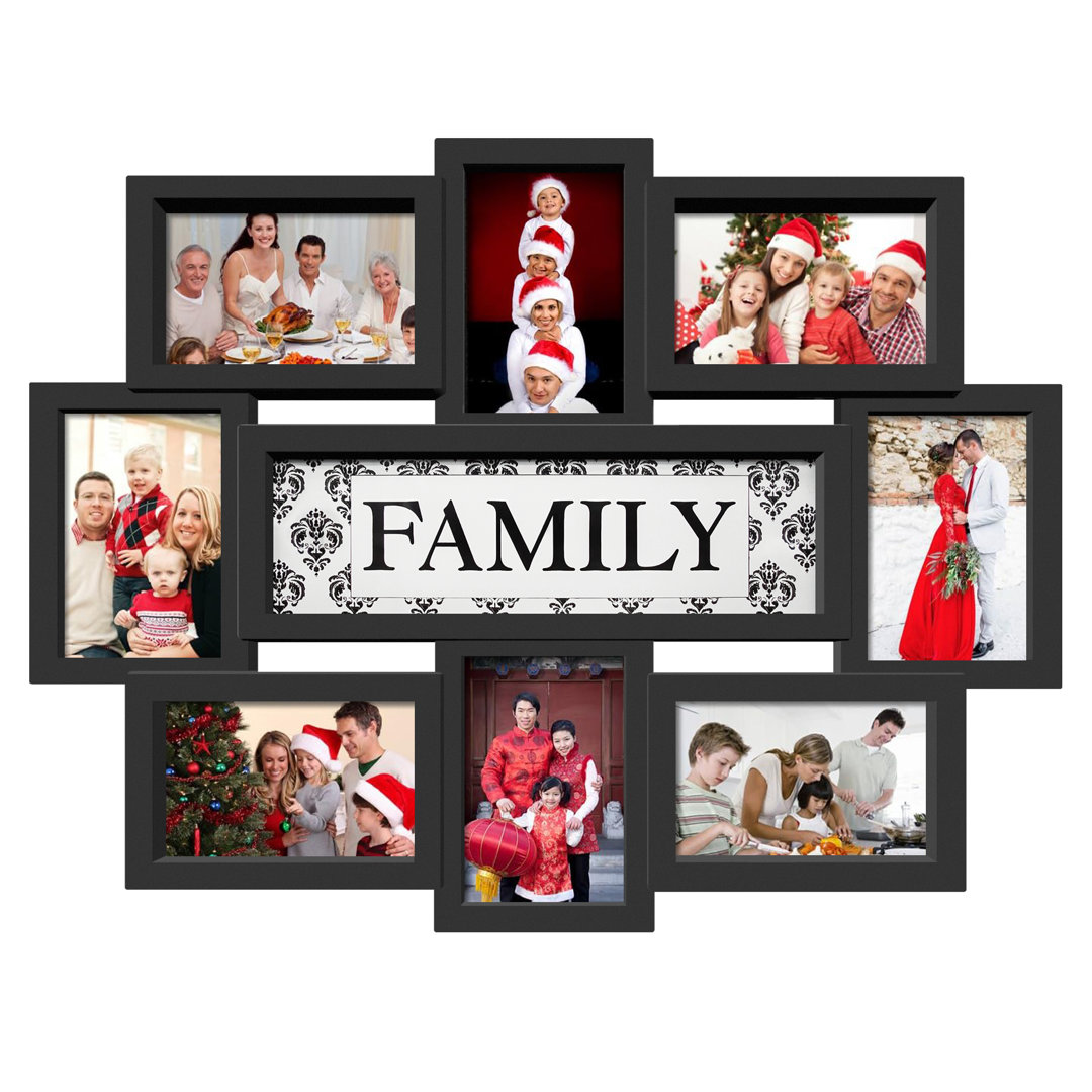 Pourteau 8 Opening Family Picture Frame Ebern Designs