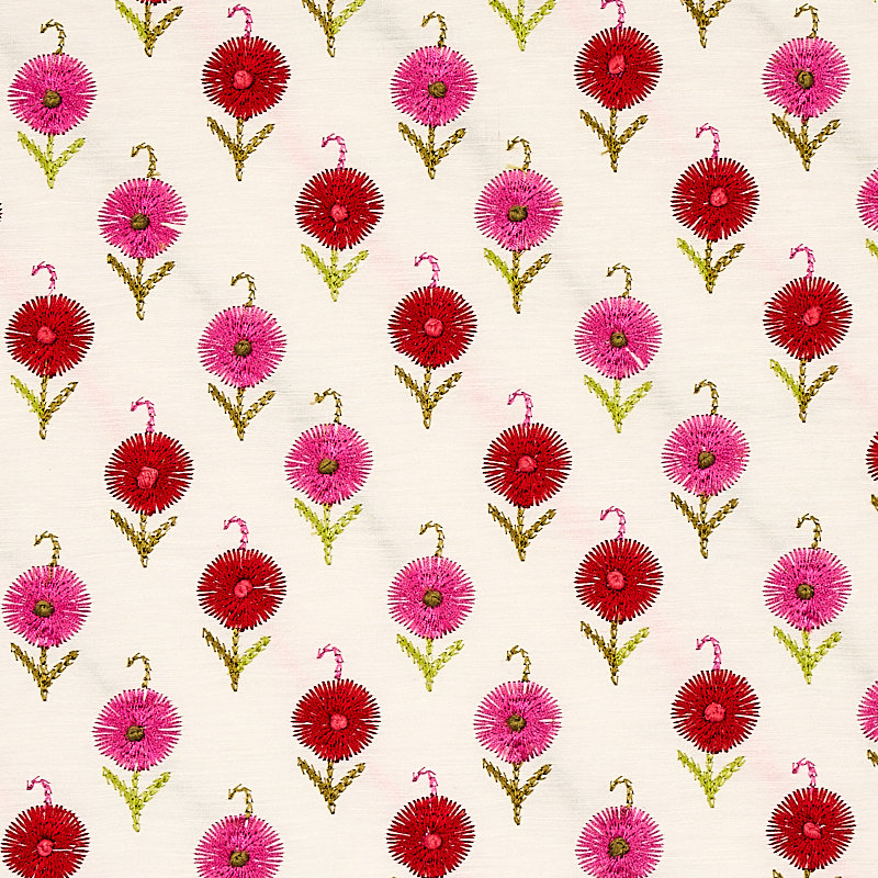 Avodica Embroidery Fabric, Azalea